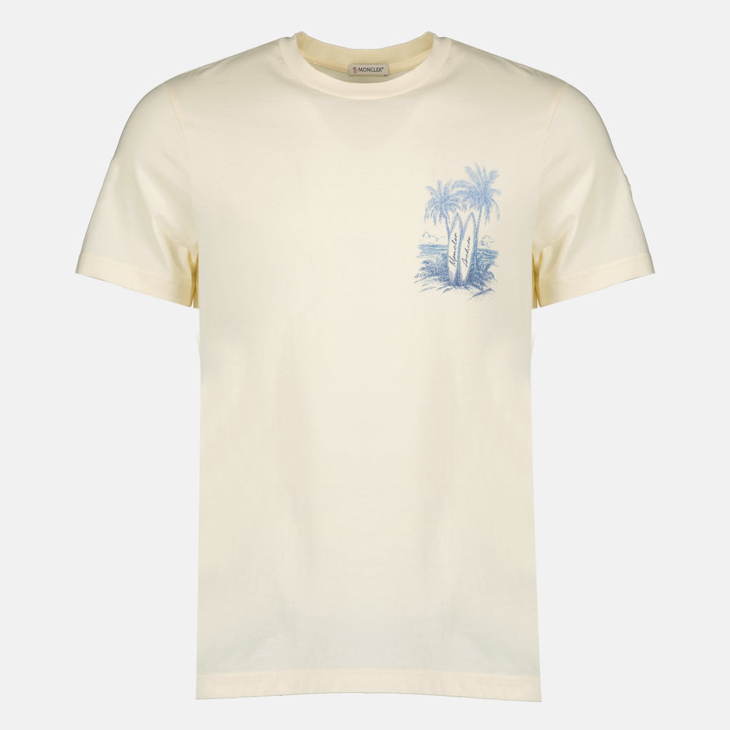 Beige Print T-Shirt