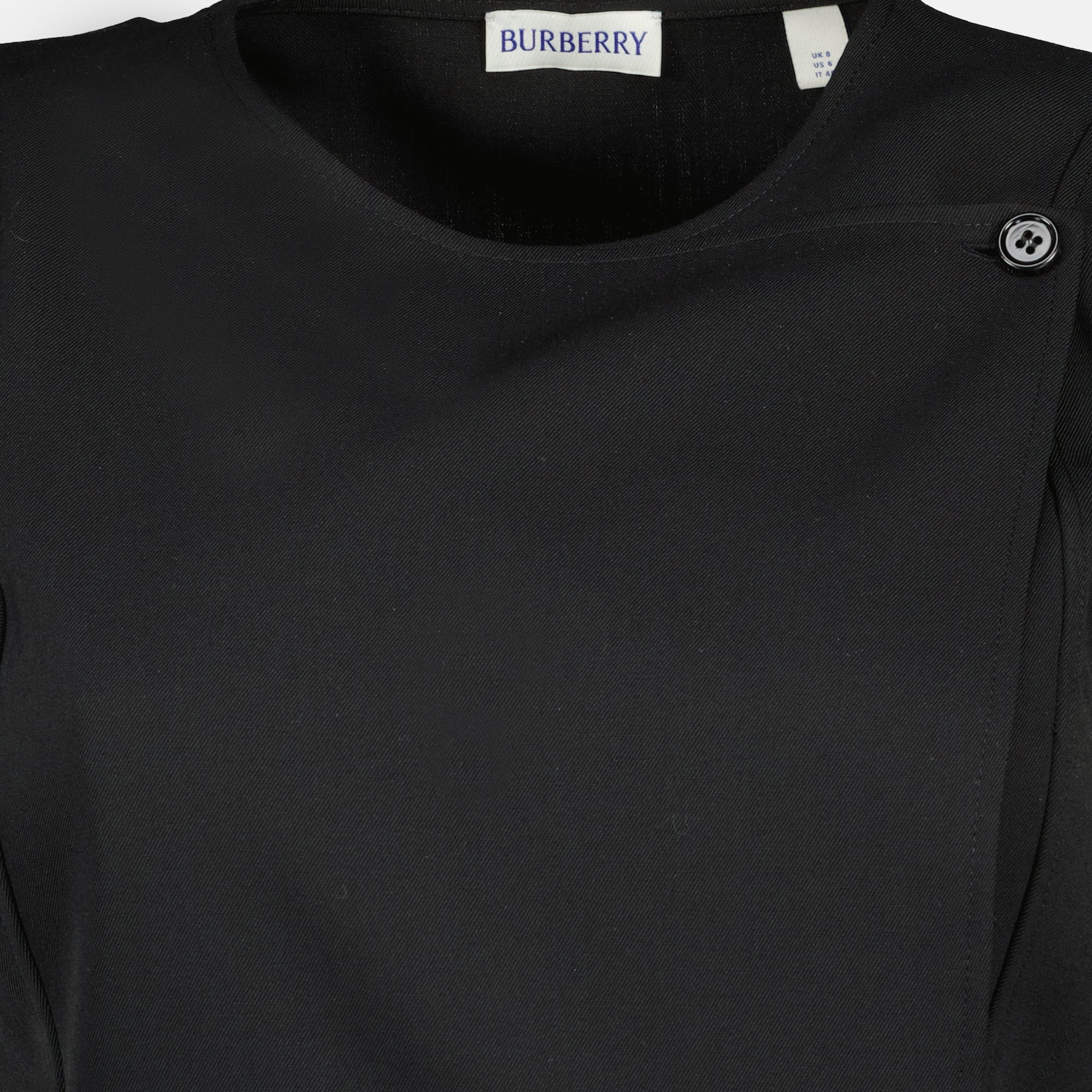 Burberry dress, black kilt dress, wool dress, Autumn-Winter collection, women's fashion