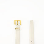 Image de la ceinture Cassandre blanche par Saint Laurent pour les femmes - Saison Printemps-Été 2025 - Détail 2