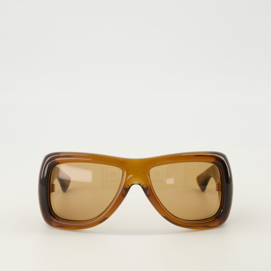 Image of Sunglasses - Collection Printemps-Été 2026 by Saint Laurent for Men - Season Spring-Summer 2026 - Front View