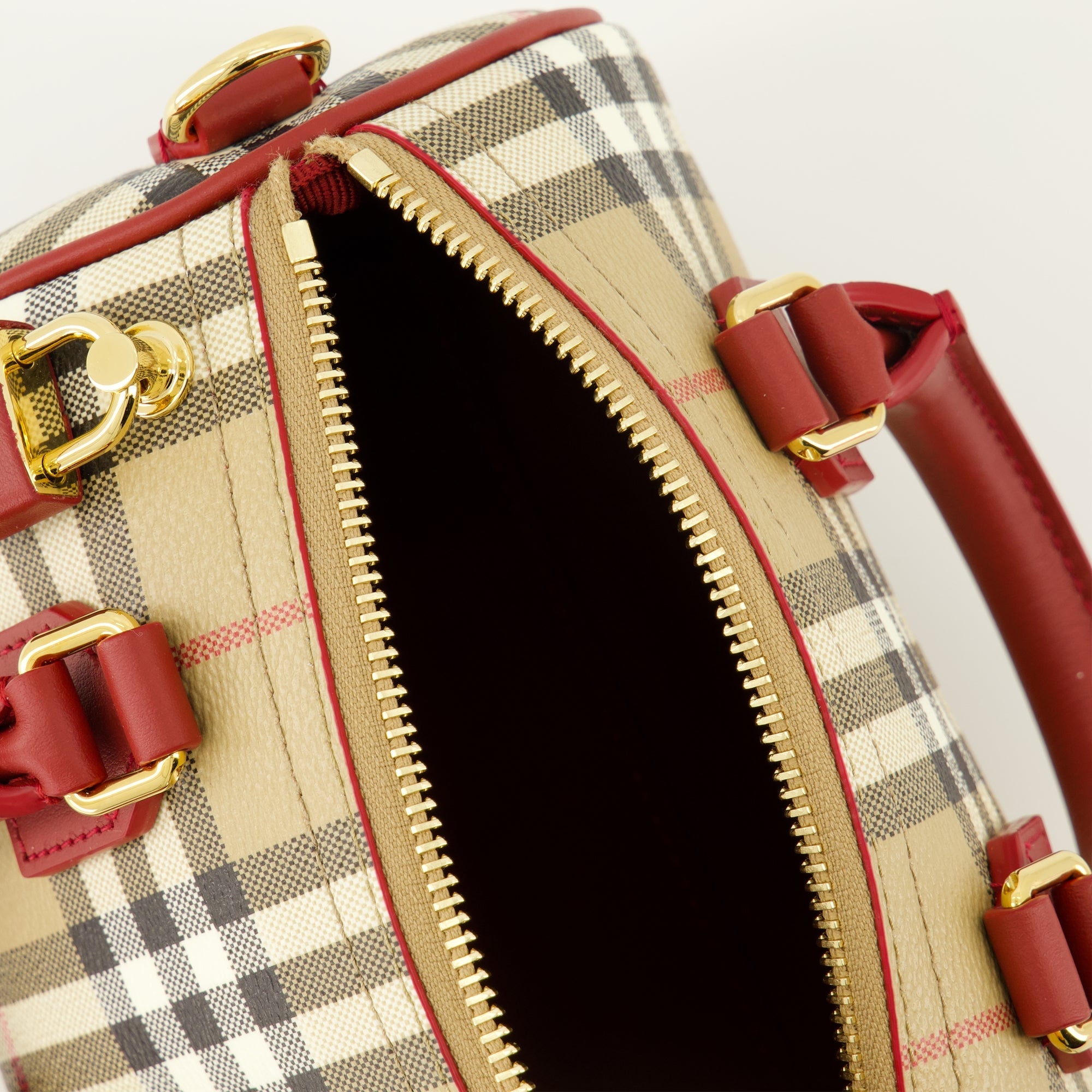 Mini Bowling Check Bag