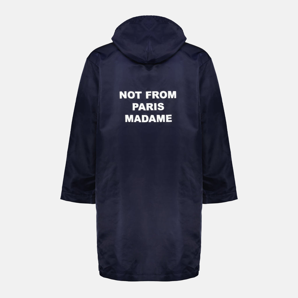 ドロール・ド・ムッシュによるメンズ用のパーカスローガンマリンブルーの画像 - 2026年春夏シーズン - 後面ビュー