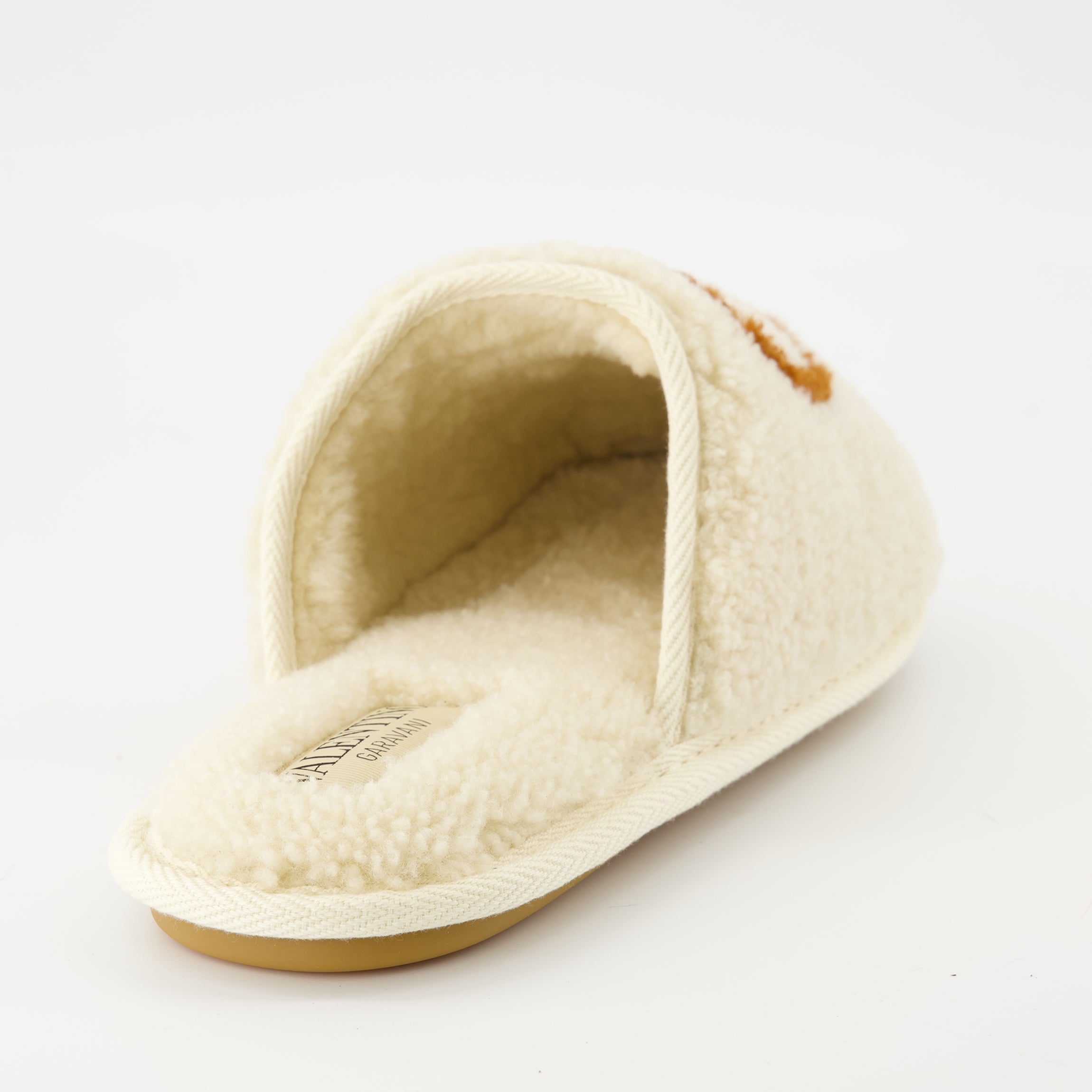 Valentino clogs, wool clogs, slip-on shoes, rubber sole clogs, VLogo clogs