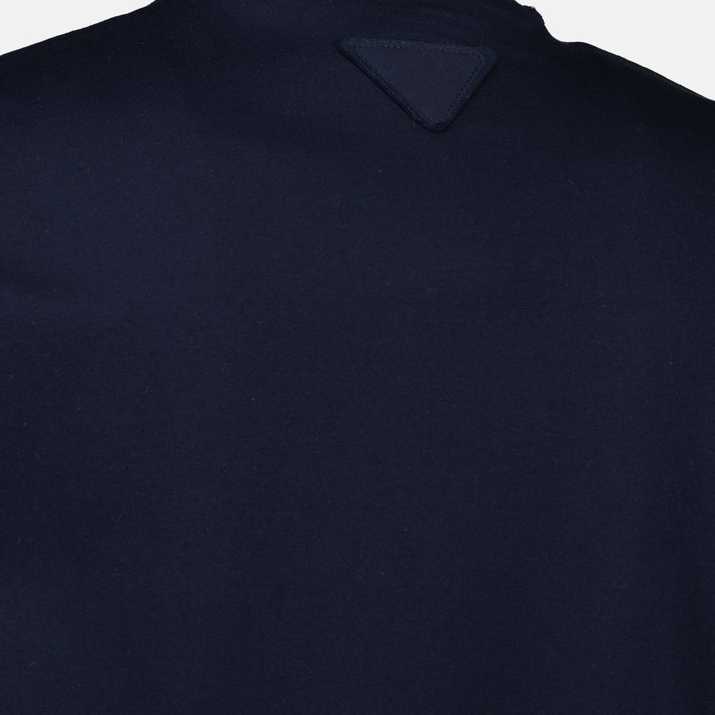 プラダのメンズ用リバーシブルコットンTシャツの画像 - シーズン春夏2026 - 詳細ビュー6