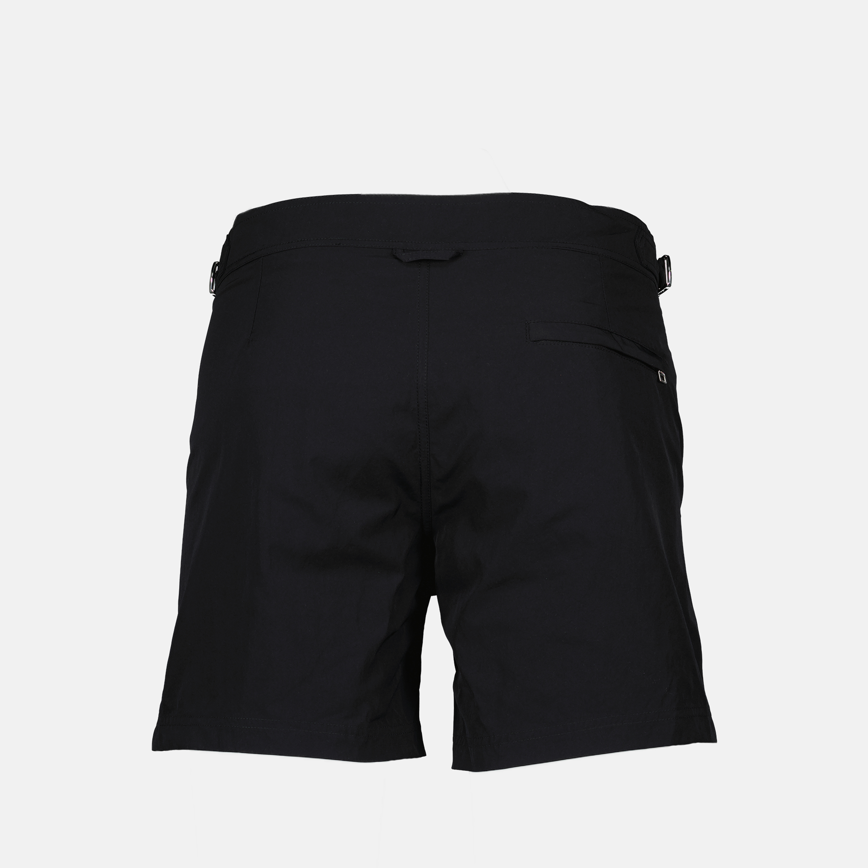 swim shorts, Alexander McQueen, black swimwear, nylon beachwear, summer fashion