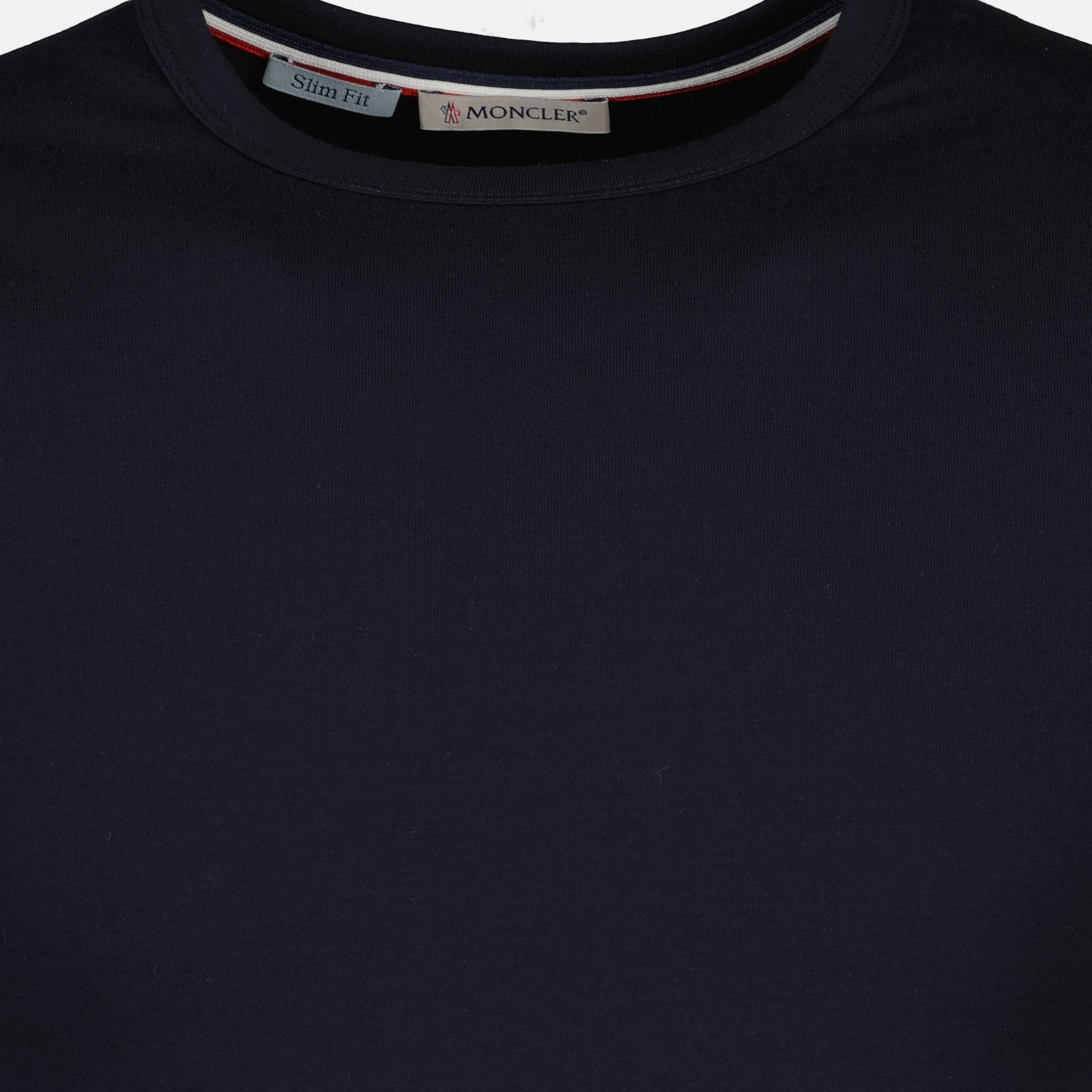 Navy Border T-Shirt - Moncler - Men | WE IN STYLE