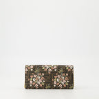 Fendi Roma Wallet, Floral Print Wallet, Designer Wallet, Wallet with Chain, Fendi Accessories