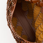 brown leather bag, Paco bag, luxury accessory, chic handbag, designer bag