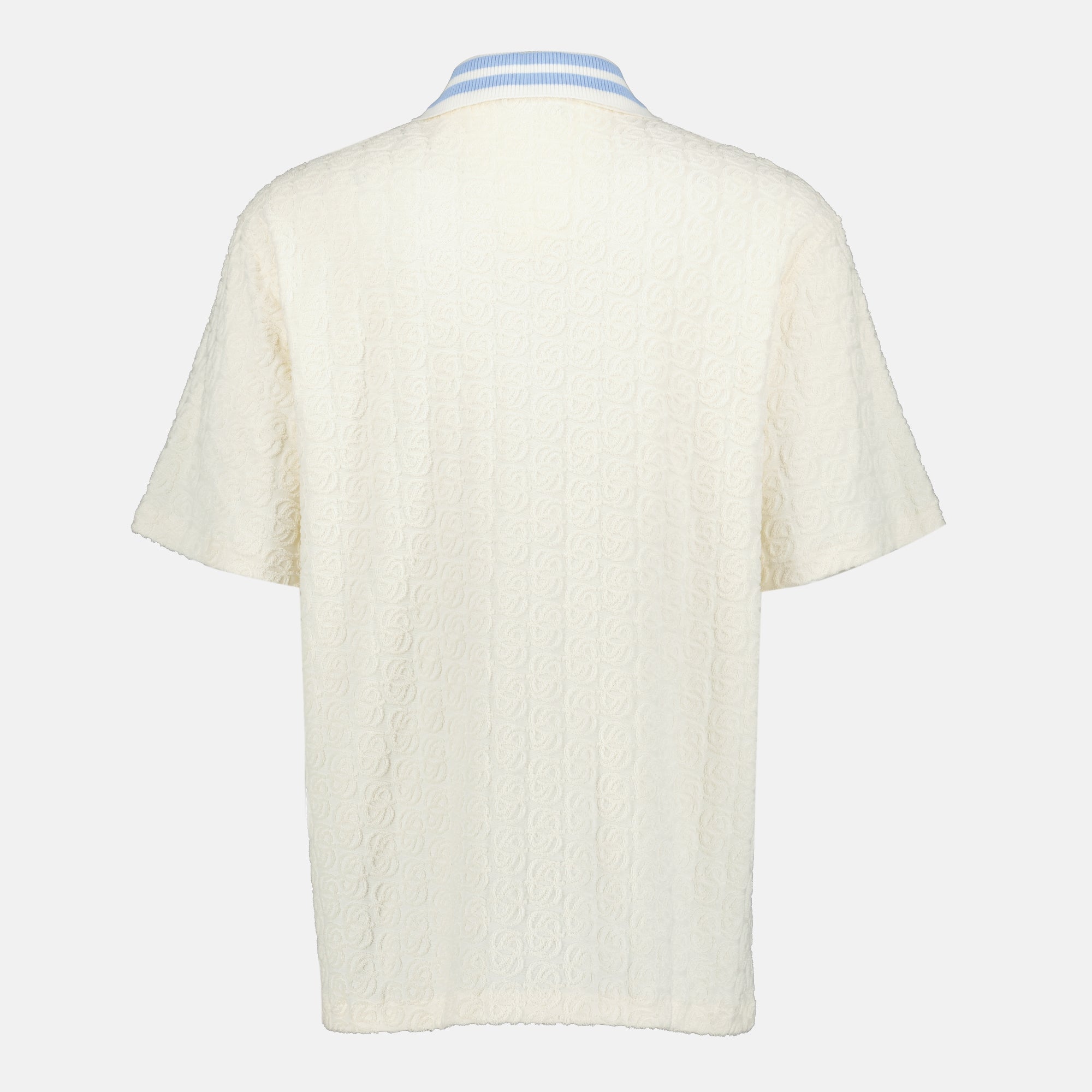 Image of Monogramme White Shirt - Drôle de Monsieur by Drole De Monsieur for Men - Season Spring-Summer 2026 - Back View