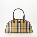 Burberry Bowling Bag, Check Bag, Luxury Accessories, Modern Handbag, Fashion