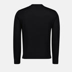Image du Pull en Laine Noire K-Garth de Diesel pour Hommes - Saison Automne-Hiver 2024 - Détail Vue 2