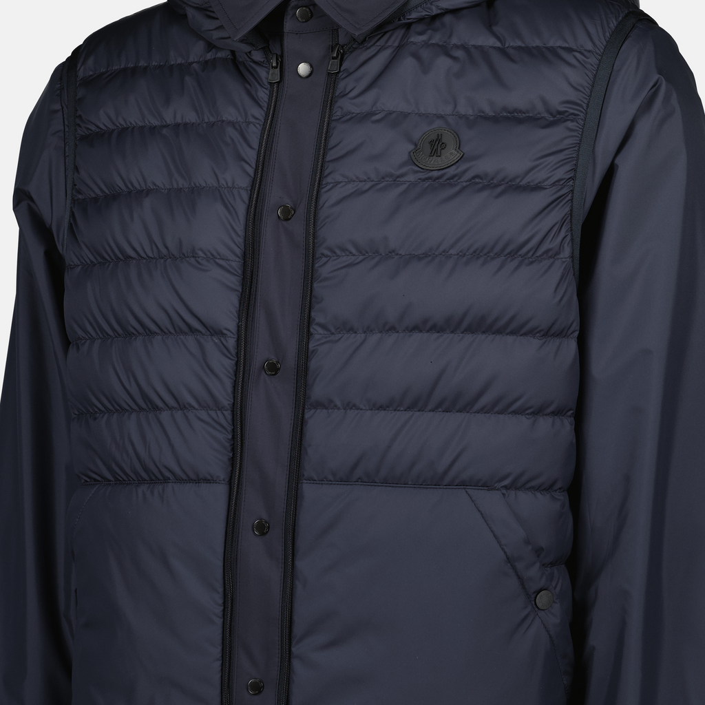 Bild des mehrlagigen Windbreakers Charve Blue von Moncler für Herren - Saison Frühjahr-Sommer 2025 - Detailansicht 10