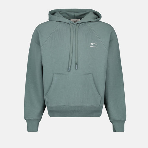 Sudadera con Capucha Signature en Verde Agua