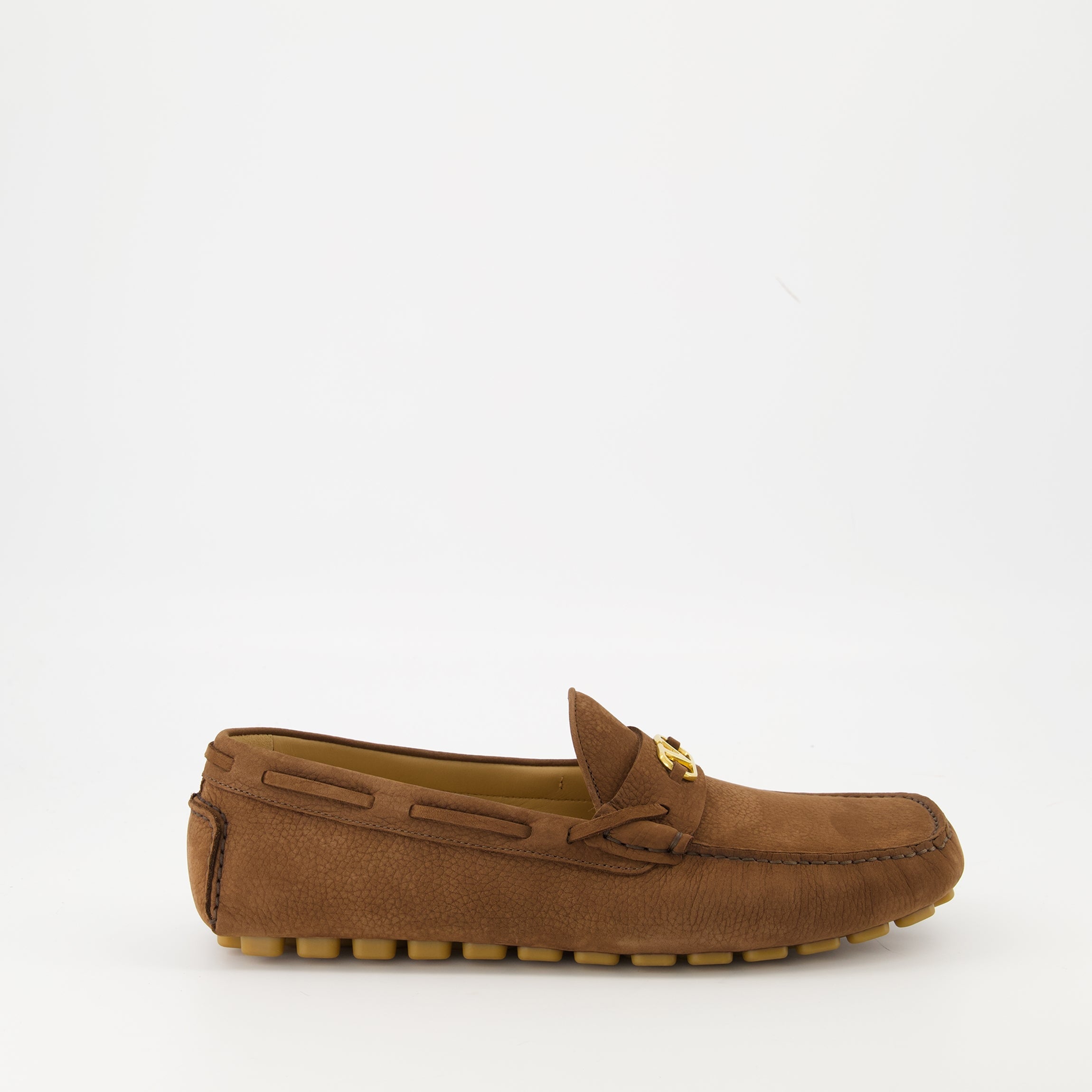 Driver Fastaway Moccasins, Valentino Garavani, men's footwear, leather moccasins, luxury shoes