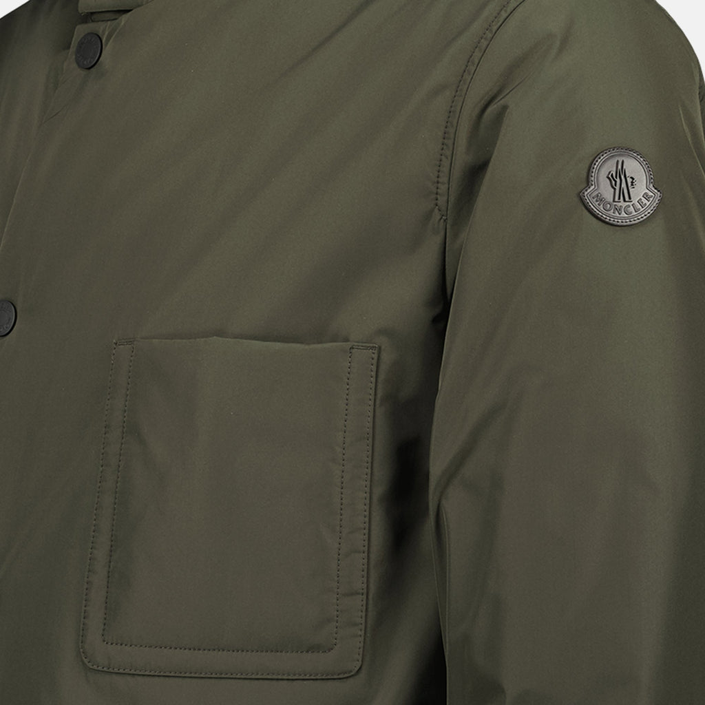 Moncler puffer jacket, reversible jacket, khaki outerwear, water-repellent jacket, autumn winter fashion
