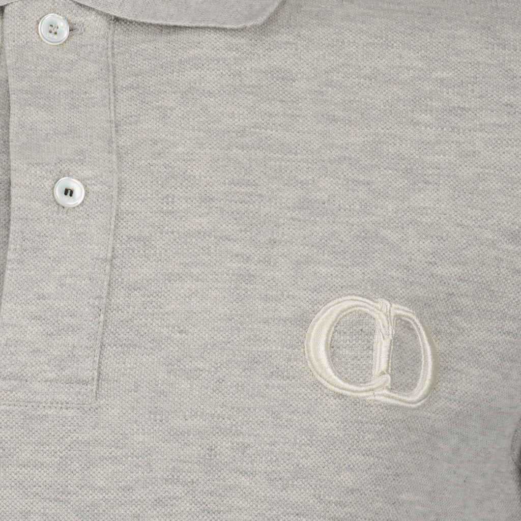 Grey polo, cotton polo, Dior polo, luxury polo, designer polo