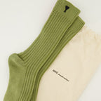 Ami PARISによるユニセックス用のカキ色のChaussettes ami de coeurの詳細画像2 - シーズン春夏2026