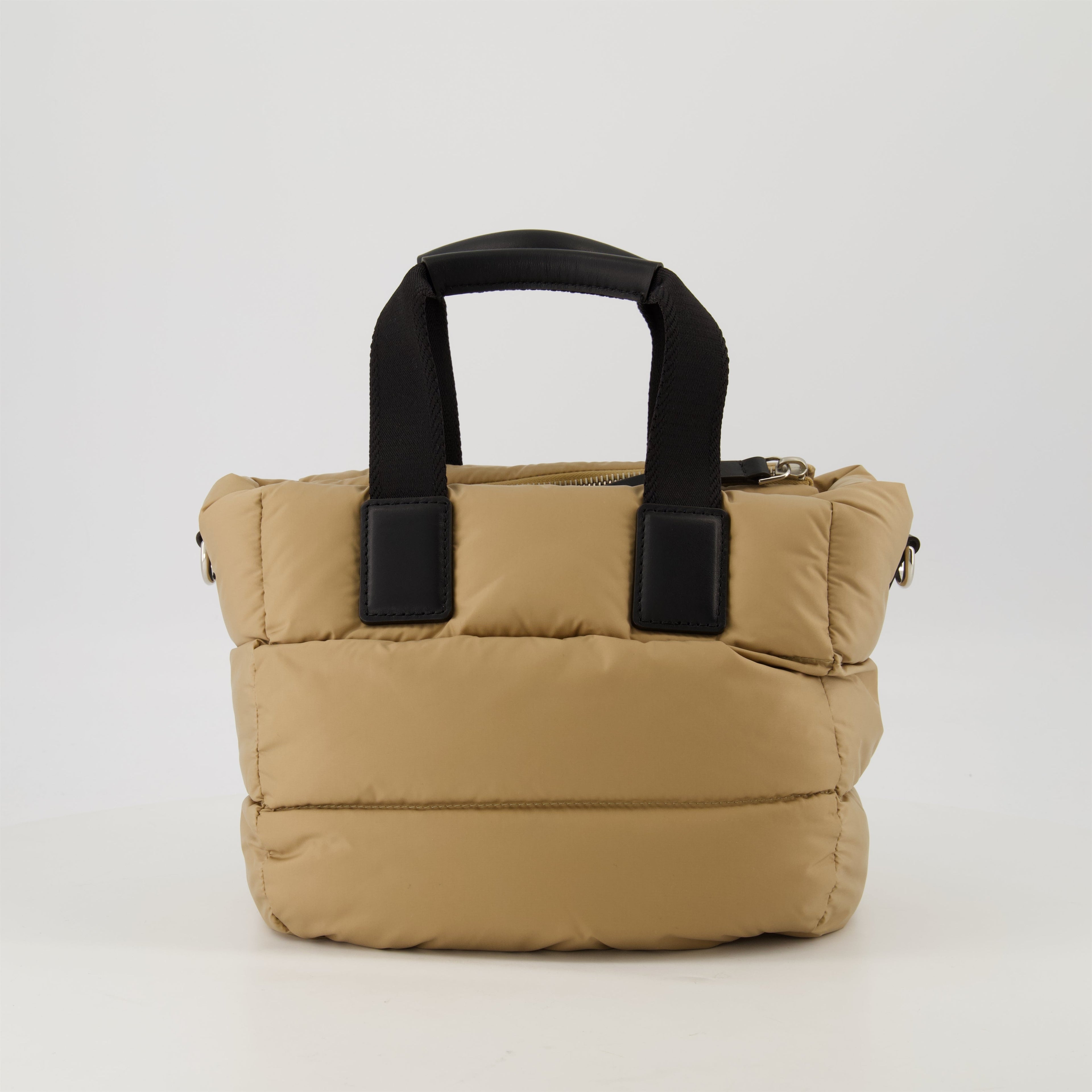 Cabas Caradoc, beige handbag, nylon bag, Moncler bag, luxury accessories