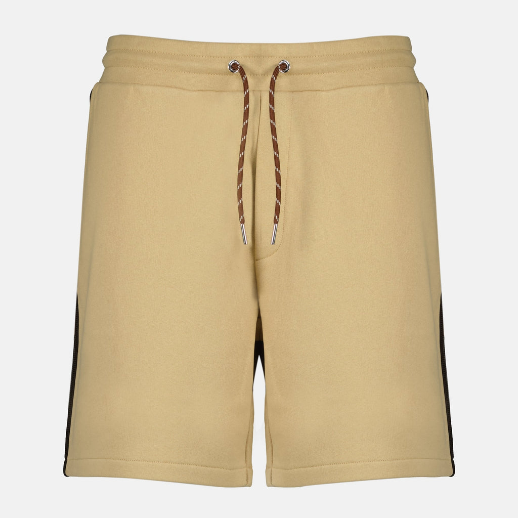 Image of Beige Cotton Shorts by Moncler for Men - Season Spring-Summer 2026 - Front View