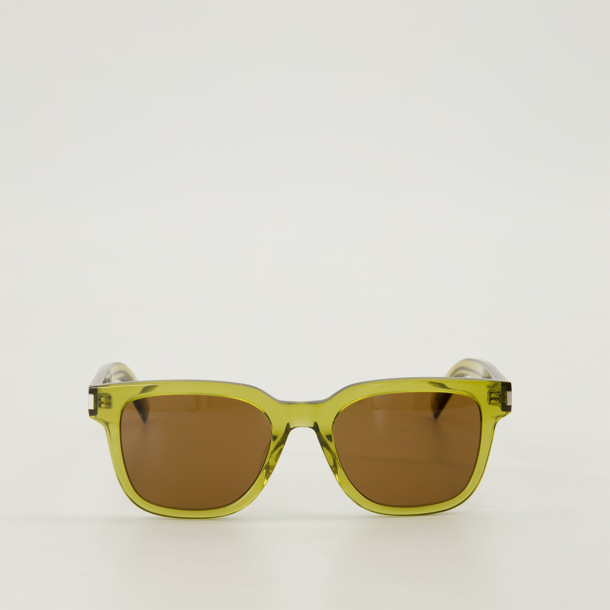 Saint Laurent sunglasses, green sunglasses, acetate eyewear, unisex sunglasses, UV protection sunglasses