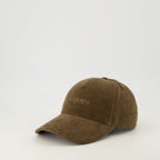 Image of Brown Corduroy Cap by Saint Laurent for Men - Season Spring-Summer 2026 - Back View