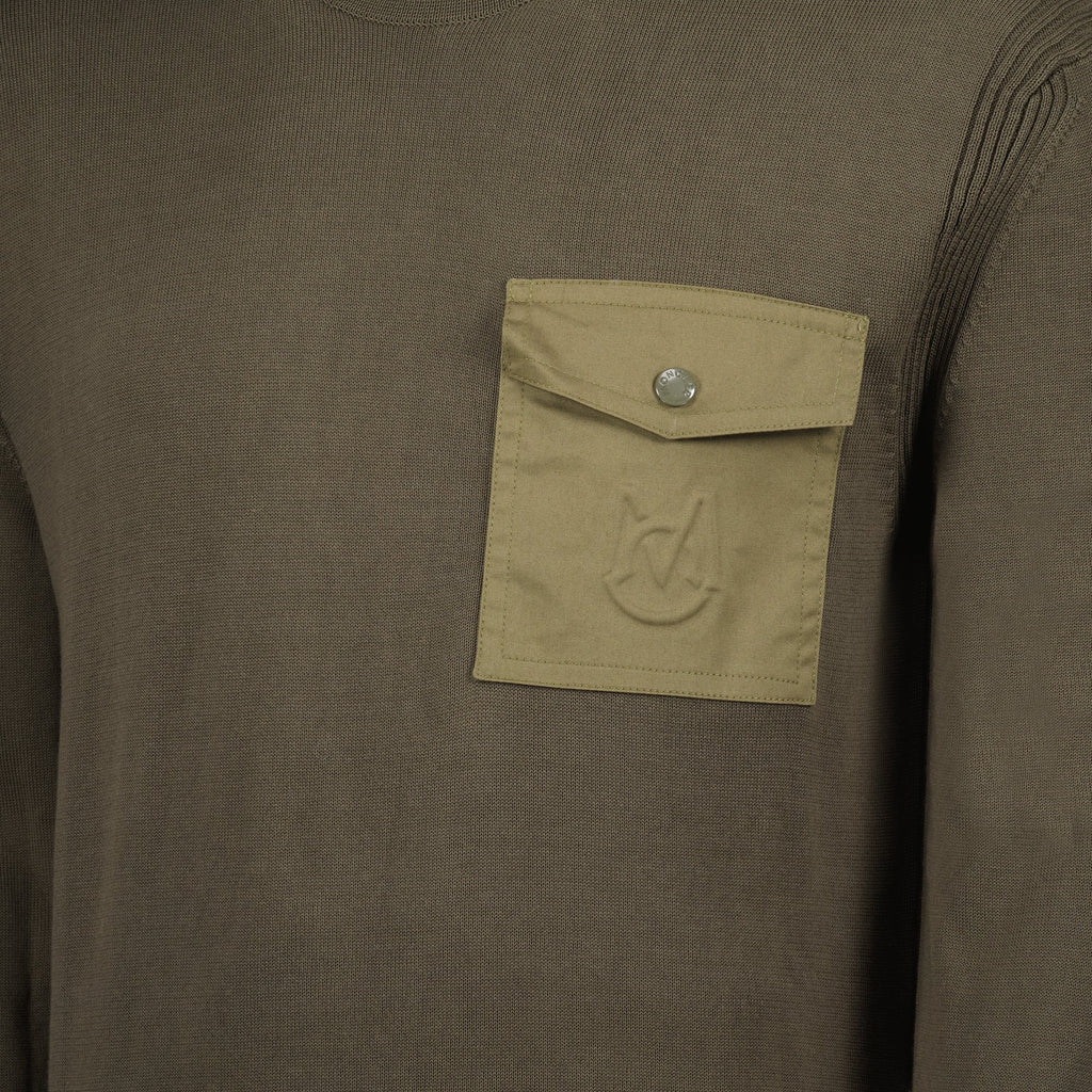 khaki sweater, Moncler sweater, pocket sweater, men's fashion, spring-summer 2023