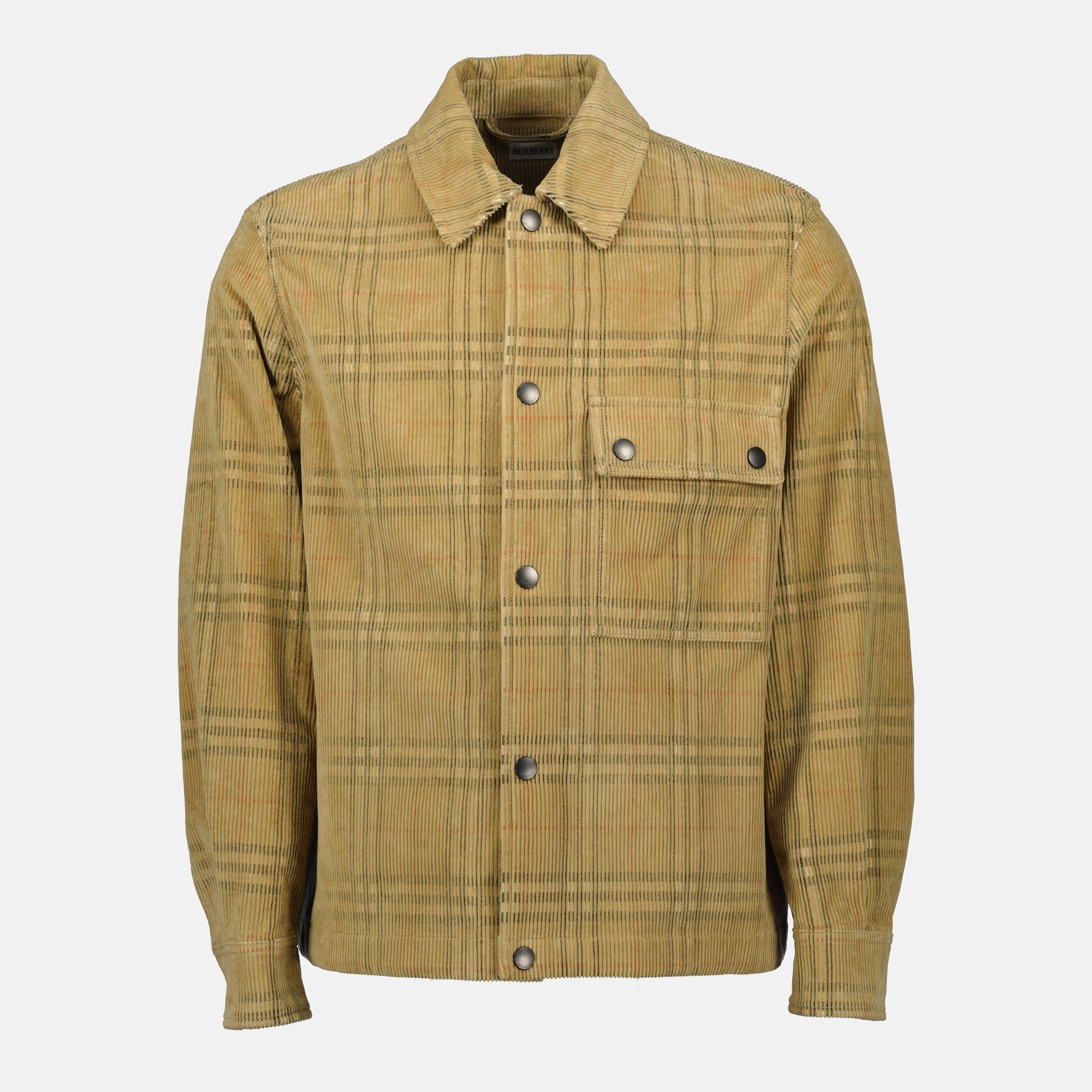 Burberry jacket, corduroy jacket, check pattern jacket, men's outerwear, Autumn-Winter collection