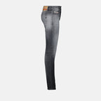 grey denim jeans, slim fit jeans, Sleenker L.30, designer jeans, modern men's wear