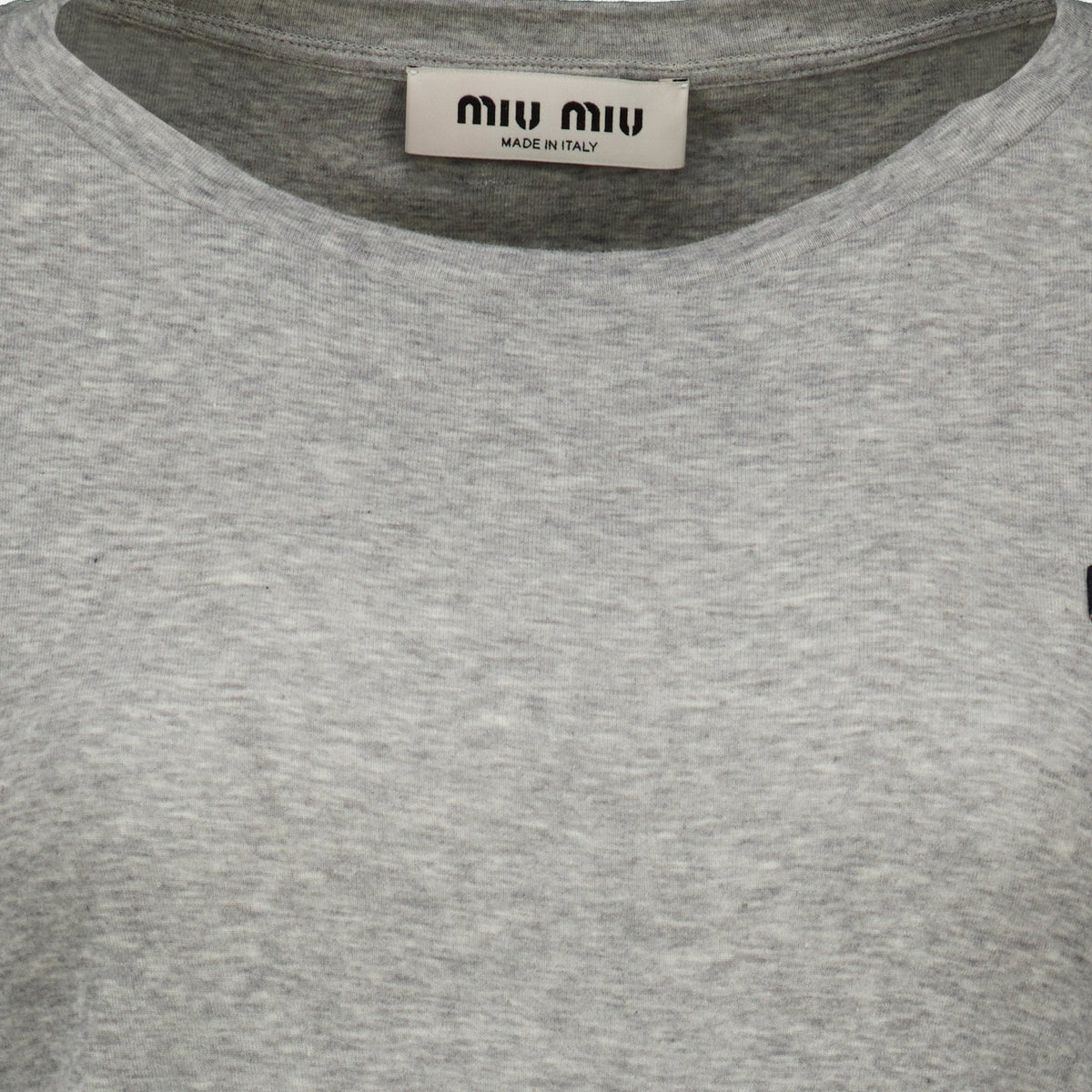 Camiseta de punto de algodón gris