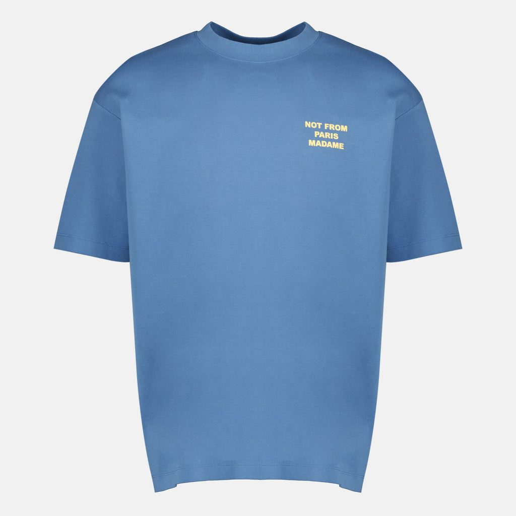 青いTシャツ「Not From Paris Madame」 - Drôle de Monsieur