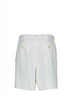 Bilde av hvite bomullsbermudashorts fra Alexander McQueen for menn - Sesong vår-sommer 2022 - Produktdetaljer visning 3