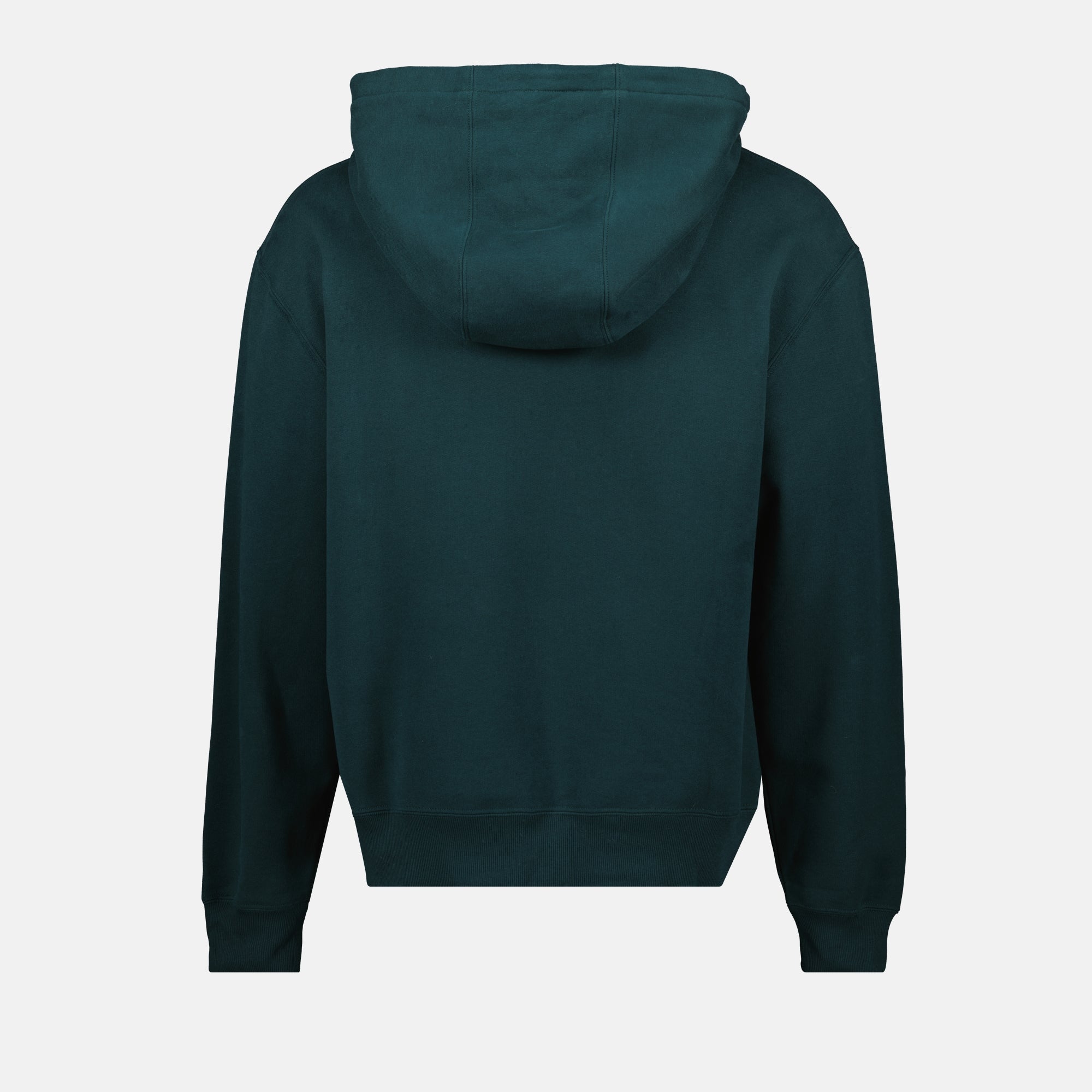 Imagen de sudadera verde con capucha de Saint Laurent para hombres - Temporada Otoño-Invierno 2025 - Vista trasera