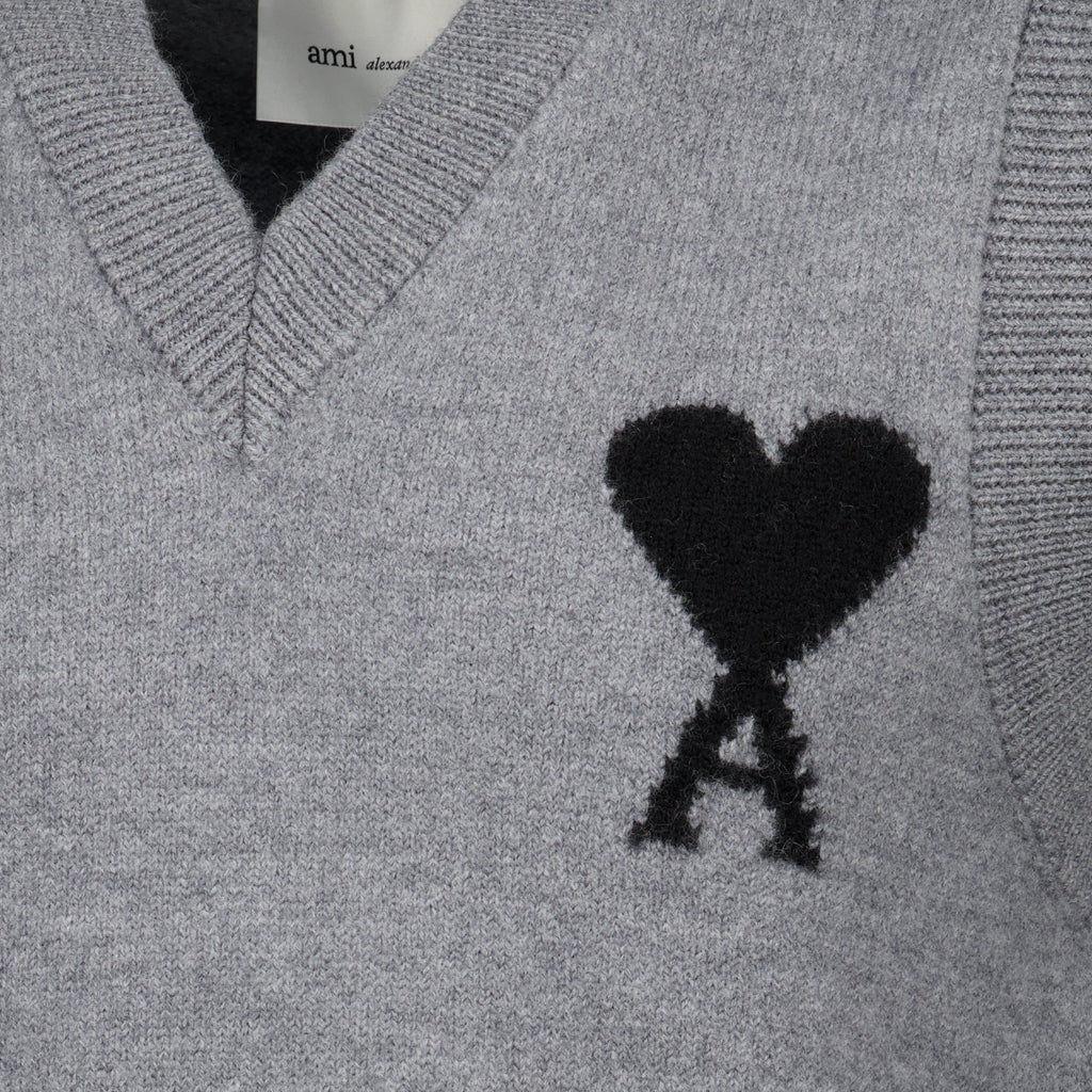 Grauer ärmelloser Pullover Ami de Cœur