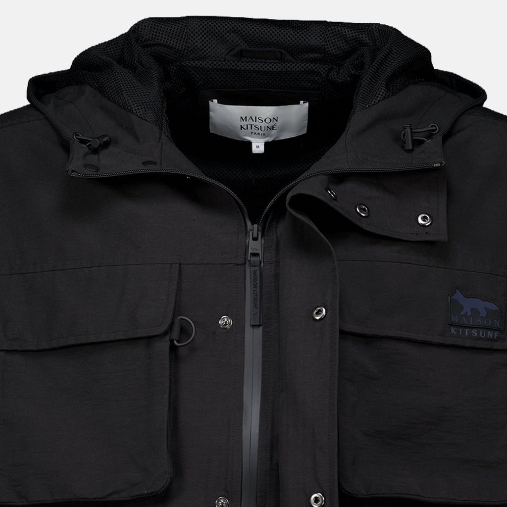 Black Windbreaker - Maison Kitsuné