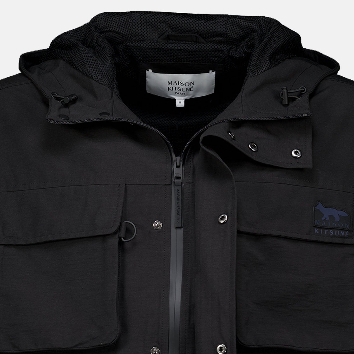 Black Windbreaker - Maison Kitsuné