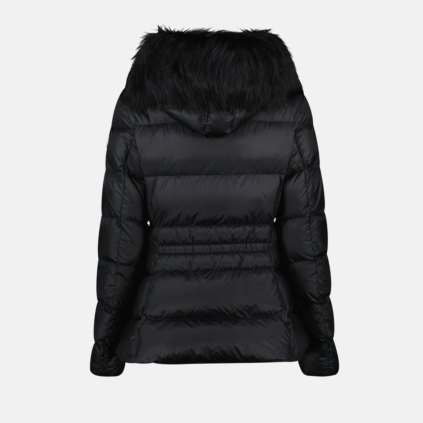 Down jacket, Luxury winter wear, Moncler, Black nylon jacket, High-collar jacket