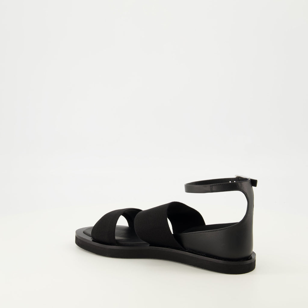Sandali in Pelle Nera