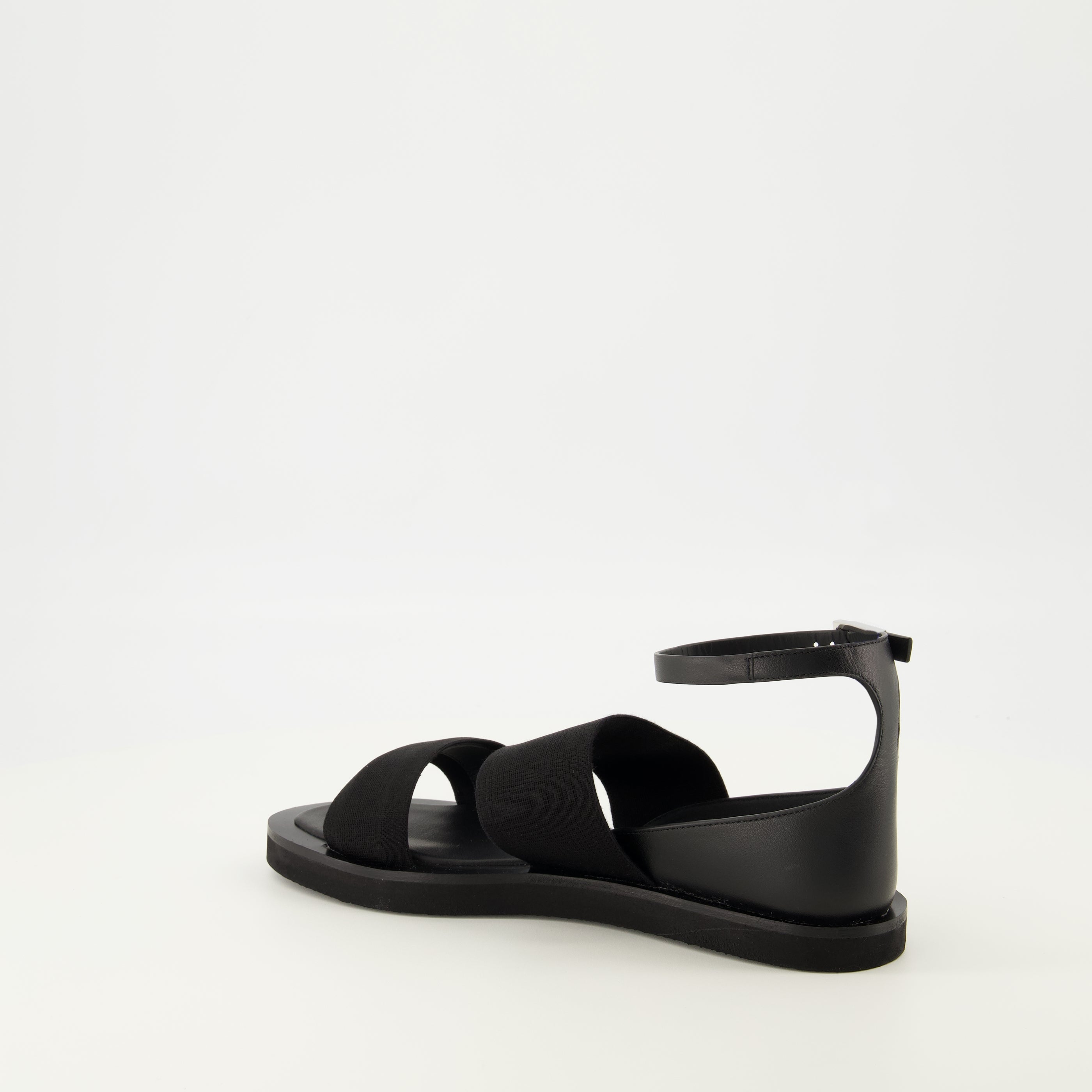 Black Leather Sandals