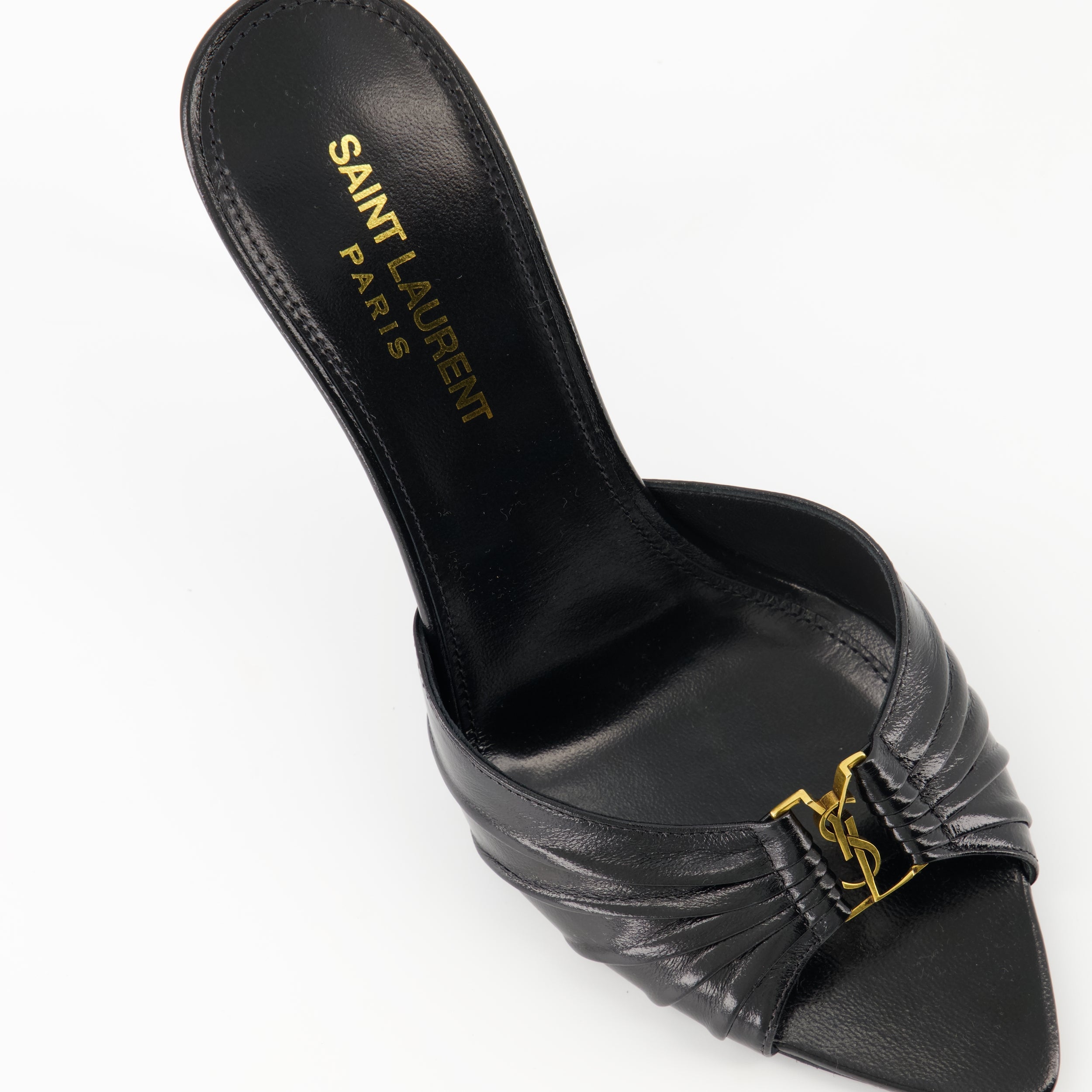 Babylone sandals, heeled sandals, Saint Laurent, black sandals, luxury footwear