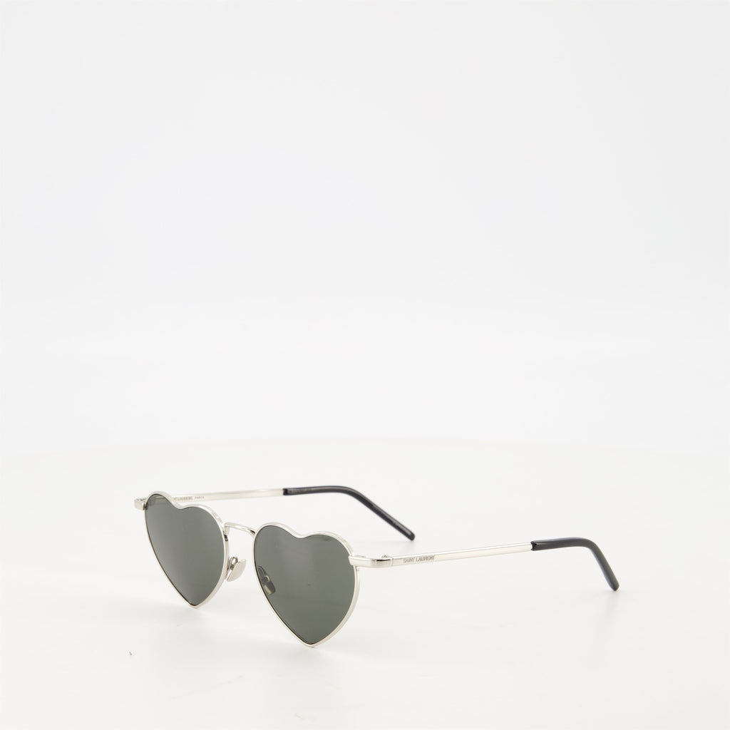 SL 301 LOULOU sunglasses, Saint Laurent eyewear, silver sunglasses, UV protection sunglasses, unisex sunglasses