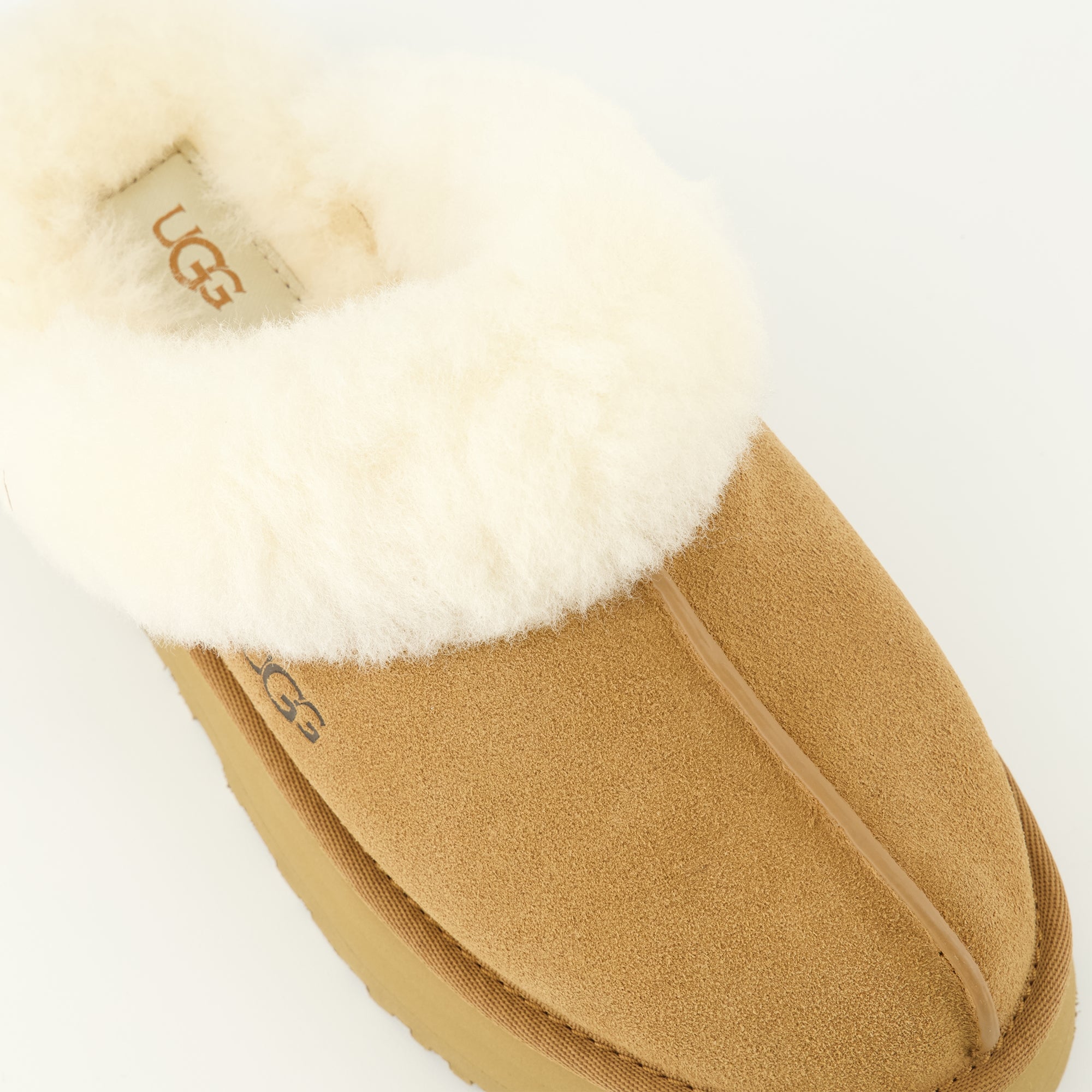 Image of Mules Disquette Marron by Ugg for Women - Season Spring-Summer 2026 - Top Detail View