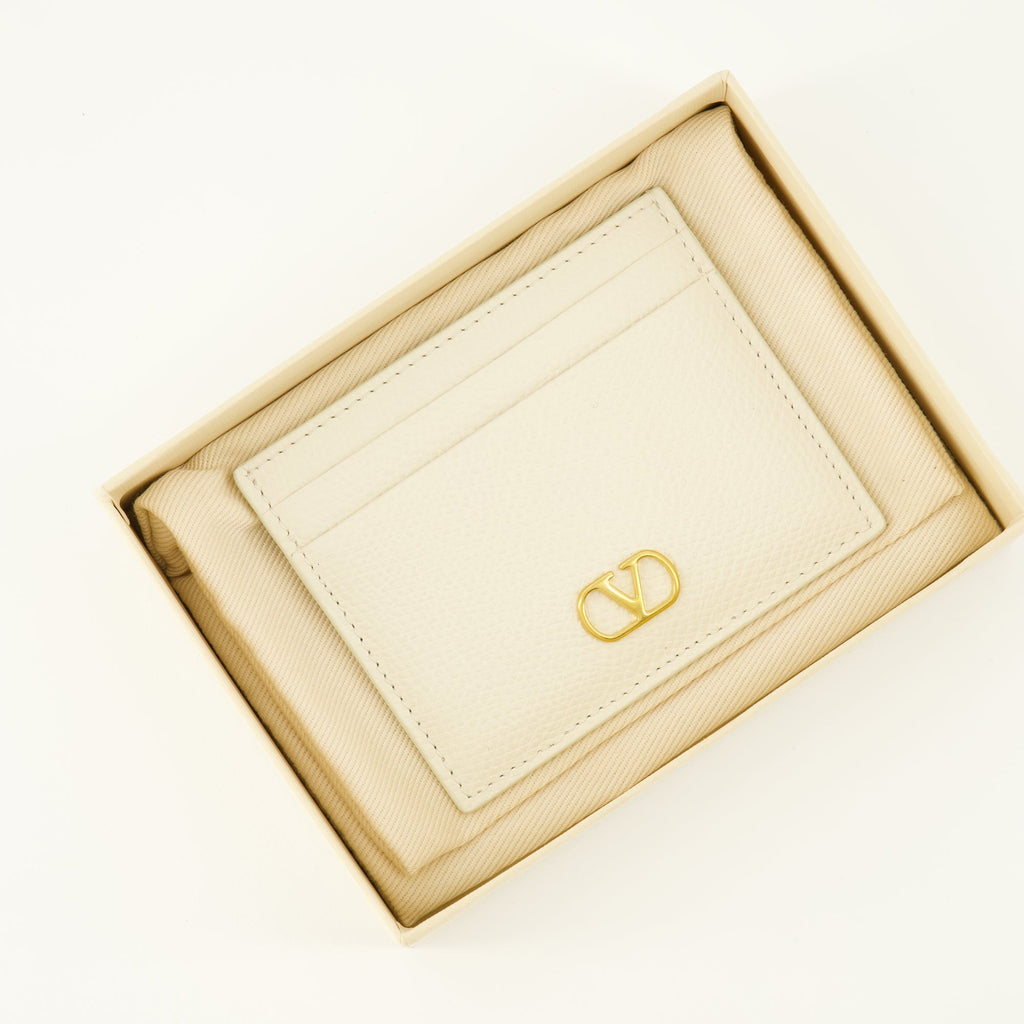 Valentino, card holder, VLogo, smooth leather, accessory
