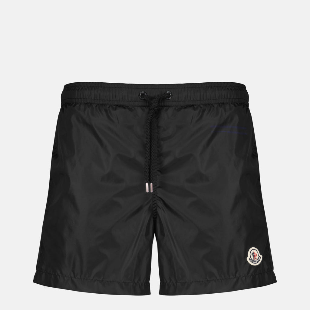 Badeshorts mit Schwarzem Logo