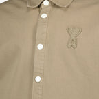 Beige Baumwoll-Übershirt