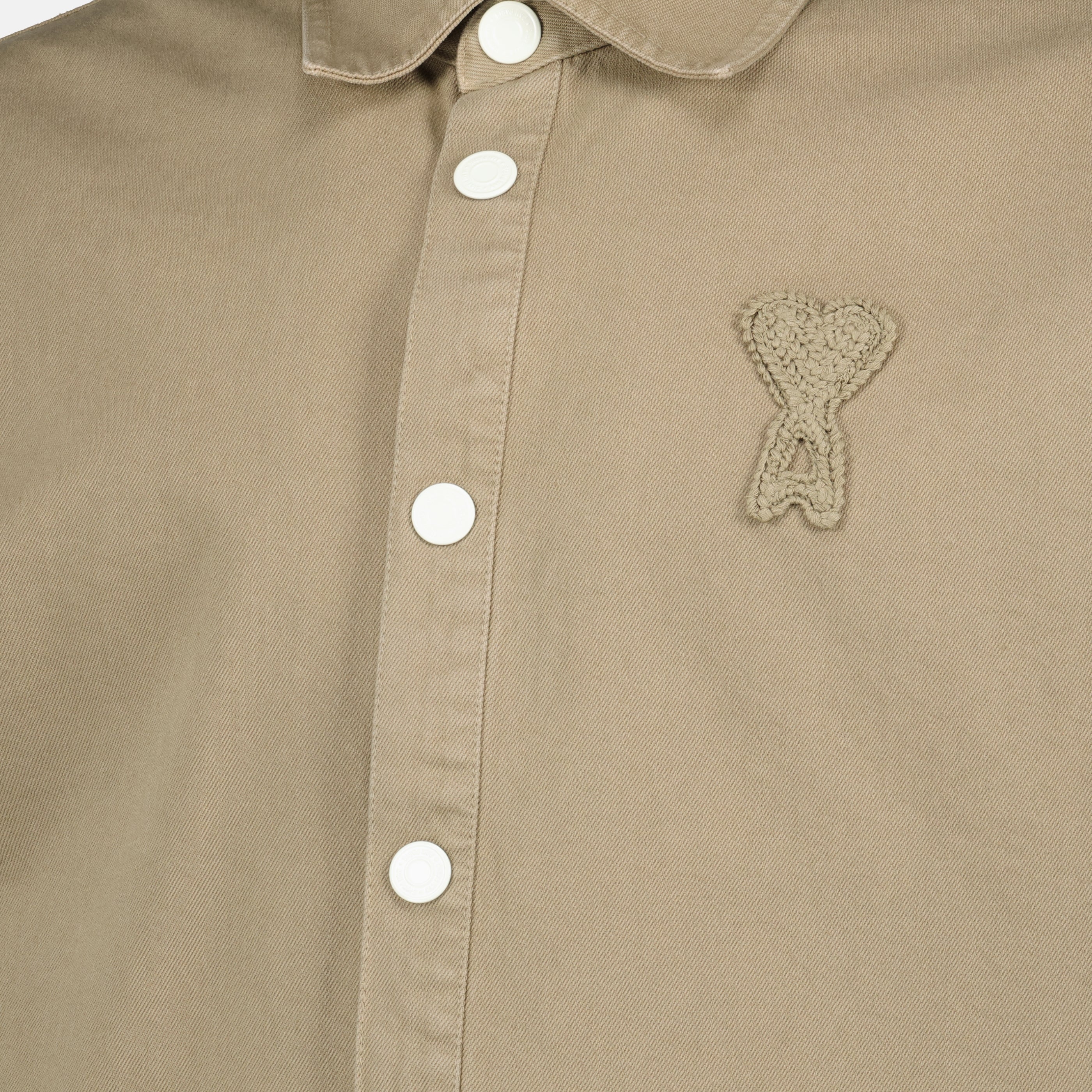 Beige Cotton Overshirt
