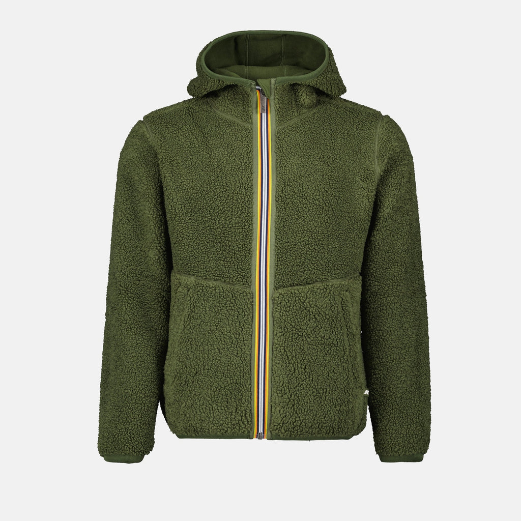 Image of Reversible Sherpa Jacket by K-Way for Men - Season Autumn-Winter 2024 - Back View