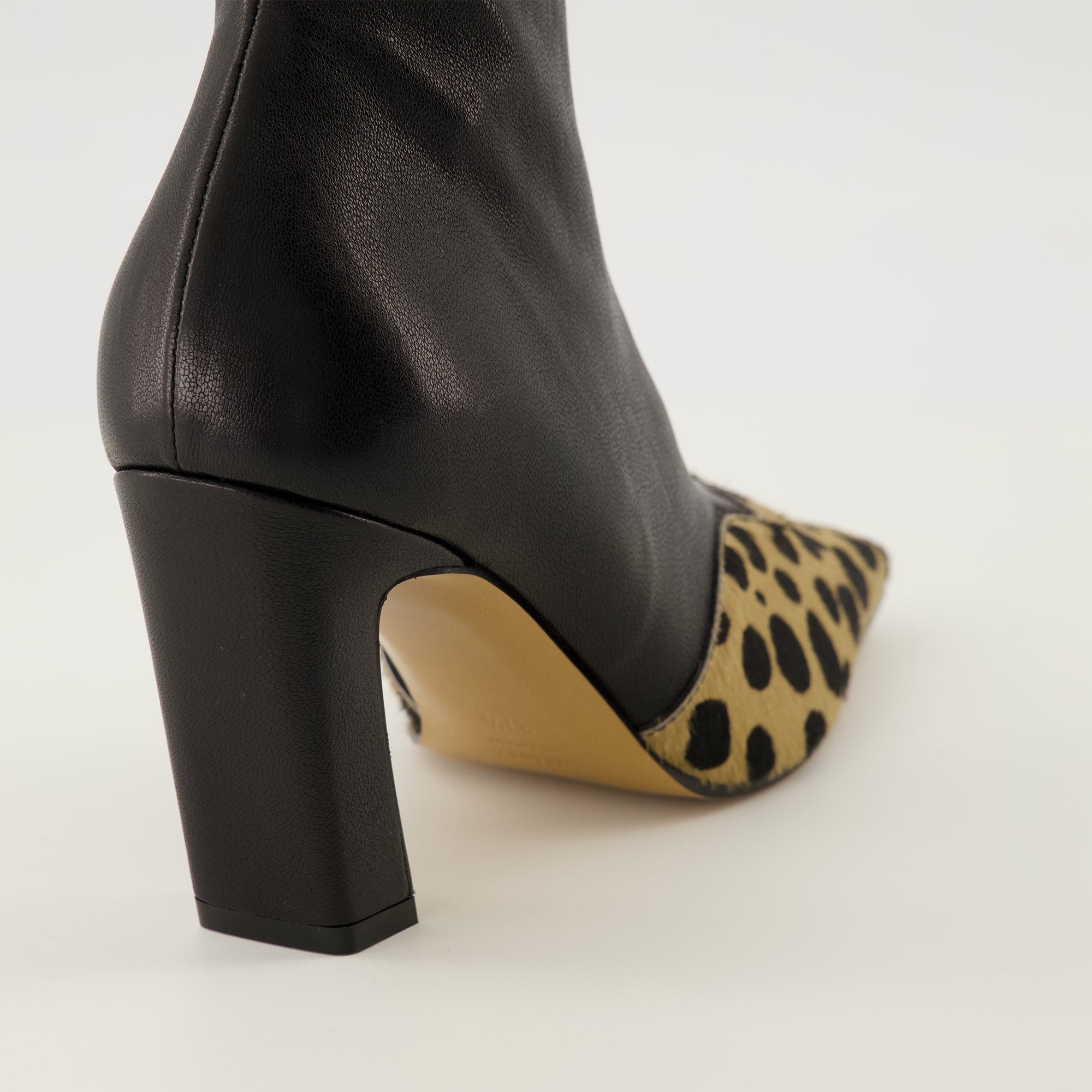 Khaite boots, ankle boots, leopard print, black boots, Fall Winter 2025