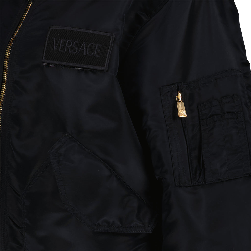 Bomber Jacket, Versace Men, Luxury Jacket, Men's Fashion, Black Jacket