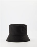 Prada bucket hat, Re-Nylon hat, black bucket hat, luxury accessories, sustainable fashion