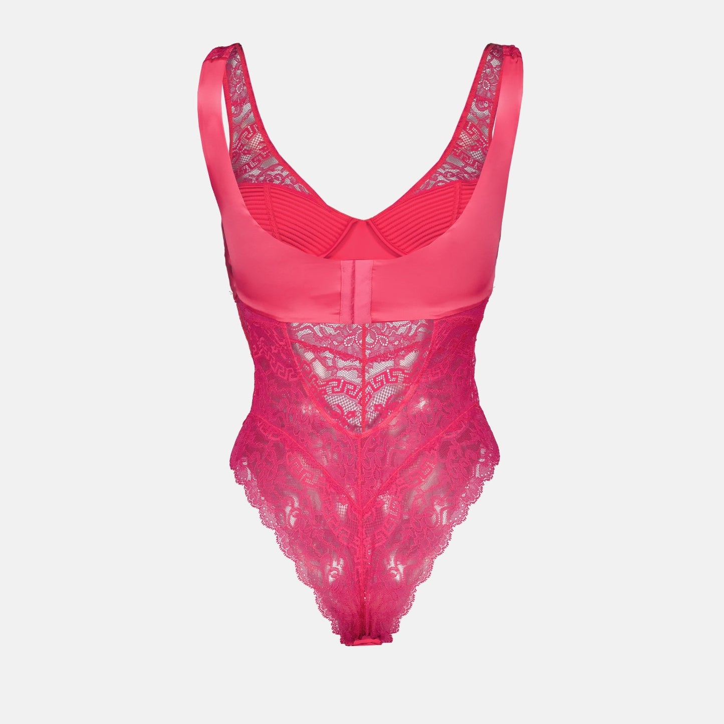 Versace, Pink Lace Body, Women's Luxury Fashion, Designer Bodywear, Elegant Bodysuit